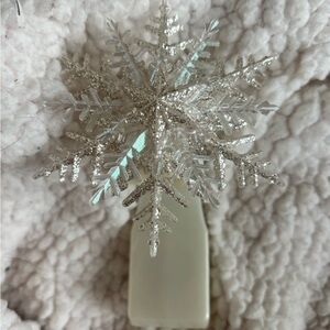 Elegant Silver Snowflake Ornament